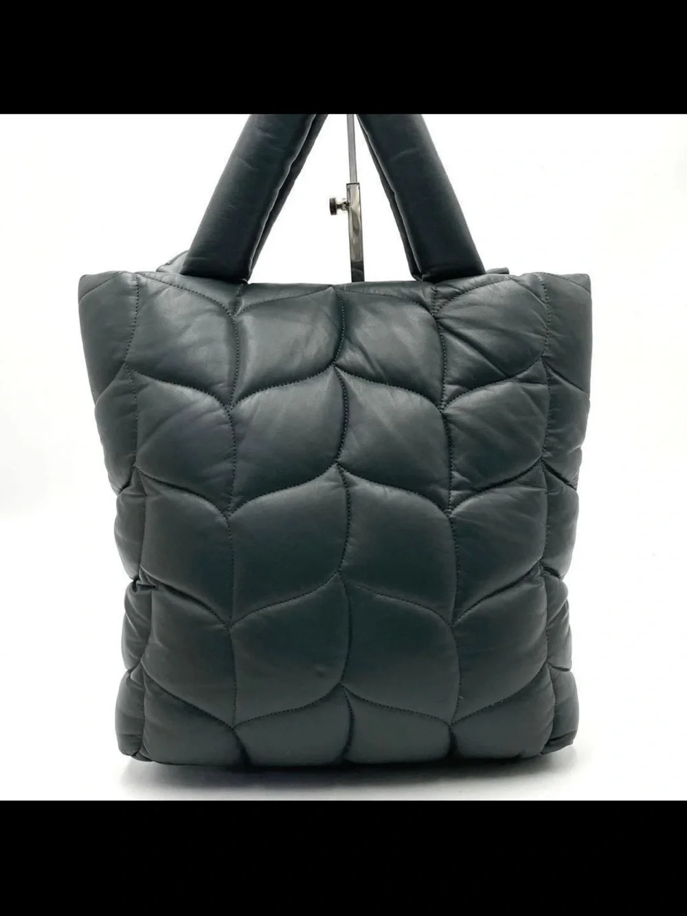 Mulberry Black Quilted Leather Tote with Gold Hardware